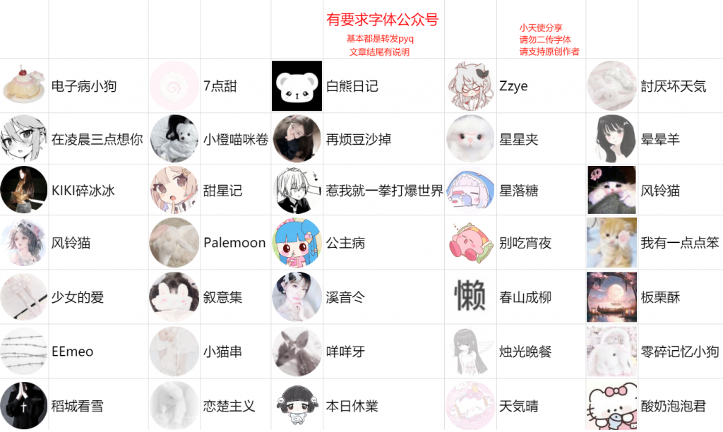 图片[2]-字体公众号分享-小天使论坛